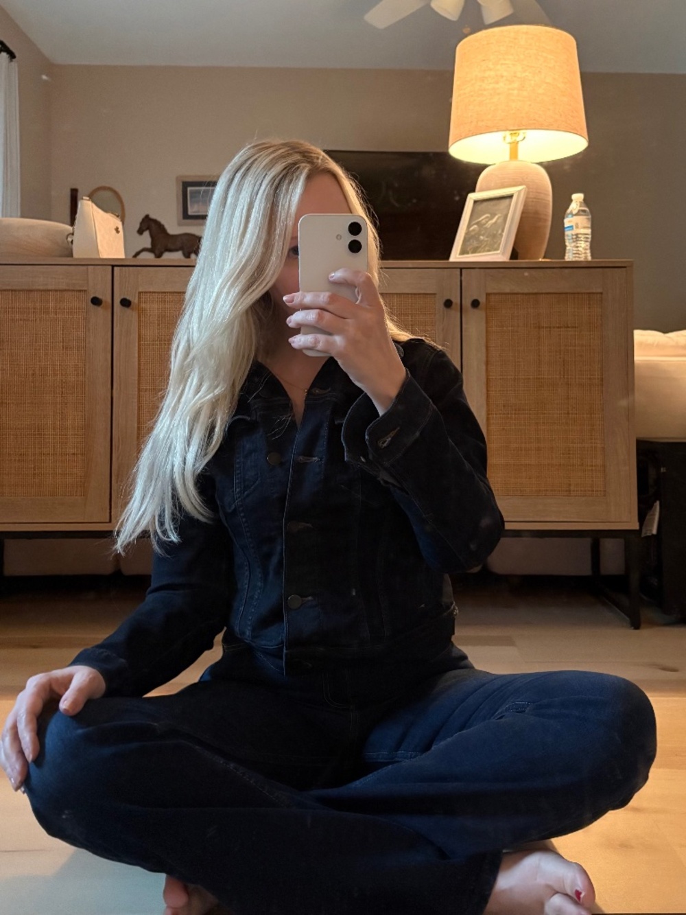 The perfect Dark Blue Jean Jacket - Picture 5 of 8
